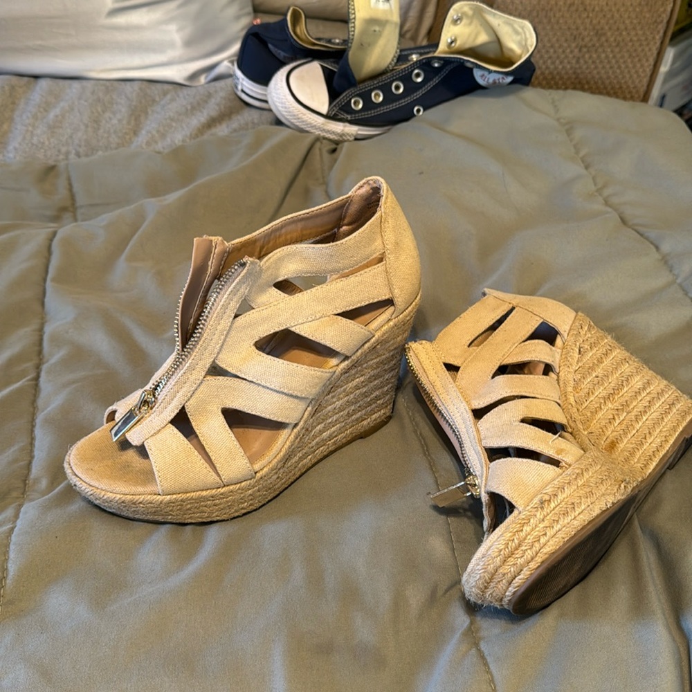 wedged sandals